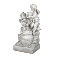 thumbnail image 3 of LuxenHome Fontaine Extérieure Éclairée en Résine Anges Enfants, 3 of 7