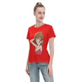 thumbnail image 4 of Women's Basic Short Sleeve T-Shirt Detective Conan Haihara Ai, 4 of 6