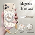 thumbnail image 2 of For iPhone 17 Pro Max Case with Strap,Fit for Magsafe,360°Rotating Stand,Anti-drop Magnetic Silicone Phone Protective Cover, 2 of 6