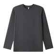 thumbnail image 5 of HCNTES Long Sleeve Girls Shirts Girls Size 18/20 Clothes Girls Long Sleeve Shirts Soft Cotton Long-Sleeve T-Shirts Basic Tees for Teen Girls Youth(Dark Gray,3-4 Years), 5 of 5