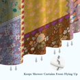 thumbnail image 6 of Pioneer Flower Floral Print Pattern Shower Curtain 84"x72" ,Bathroom Decorative Shower Curtains Set with 12 Hooks,Modern Waterproof Washable Shower Curtain, 6 of 6