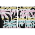 thumbnail image 2 of Palm Tree Kitchen Curtains 2 Panels UV Protected Tier Curtains, Half Window Curtains Kitchen Tiers for Guest Room Bathroom Sink Laundry Room Basement,36 x 27 Inch, 2 of 7