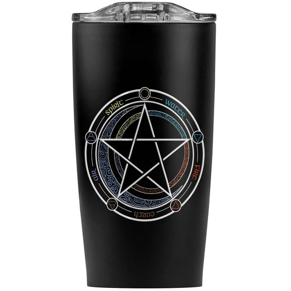 Pentagram Pentacle Star Wiccan Witch Stainless Steel 20 oz Travel Tumbler, Vacuum Insulated & Double Wall with Leakproof Sliding Lid | Great for Coffee/Hot Drinks and Cold Beverages