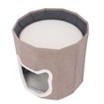 thumbnail image 1 of Cat House, Warm Foldable Portable Soft Pet House 2 Layer With 2 Cushion For Home For Travel, 1 of 8