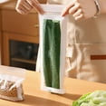 thumbnail image 3 of 2025 New Food Grade Fresh-Keeping Bags, Food Storage Bags, Double Seal Reusable Produce Bags, Easy Open Clear Plastic Bag for Food, Fruit, Vegetables, Refrigerator Storage, Kitchen (Large (15PCS)), 3 of 5