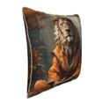 thumbnail image 2 of Haiem Jungle Meditating Lion Print Velvet Soft Solid Decorative Square Throw Pillow Covers Set with Elegant Piping Christmas Cushion Case for Sofa Bedroom Car-20"x20", 2 of 8