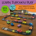 Alphabet Rae Skoolzy AlphaTracks Alphabet Race Car Track Flexible Felt Racing Tracks ...