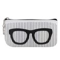 thumbnail image 1 of Estuche portátil con cremallera para guardar anteojos Estuche para anteojos de fieltro blanco, 1 of 8