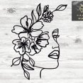 thumbnail image 3 of Pintura de siluetas de arte para el hogar, decoración de metal de hierro forjado, 30x30cm, negro, 3 of 5