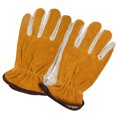 thumbnail image 2 of Guantes de trabajo de soldadura de jardinería, guantes de cuero antipinchazos a prueba de espinas, protección para las manos 1 par Vogacara HA5716-02B, 2 of 6
