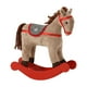 thumbnail image 2 of Decoración navideña, adornos navideños, adorable caballo mecedor de madera, regalo navideño hecho a mano, escultura de caballo de madera para interiores, decoración de escritorio invernal, bandeja esc, 2 of 6