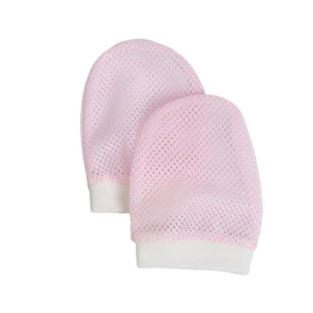 

Newborn Baby Anti Scratch Gloves Mesh Breathable Protective Infant Mittens No fluorescent Agent