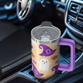 thumbnail image 5 of Halloween 30oz Pumpkin Gift Tumbler with Handle and Straw Lid – Insulated Travel Mug – Spooky Coffee Cup, 5 of 5