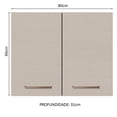 thumbnail image 2 of Alacena 80 cm 2 Puertas Blanco Crema Agata Madesa, 2 of 5