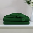 thumbnail image 4 of 4 Piece Ruffle Sheet Set, 2" Inch Ruffle Hem On Flat Sheet, 8 Inch Deep Pocket, 100% Egyptian Cotton, 800 TC, King Size, Solid Green, 4 of 4
