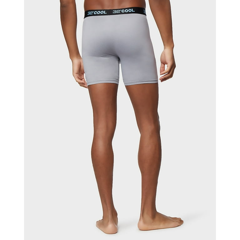 32 DEGREES Mens Active Mesh Boxer Brief, Charcoal, XX-Large