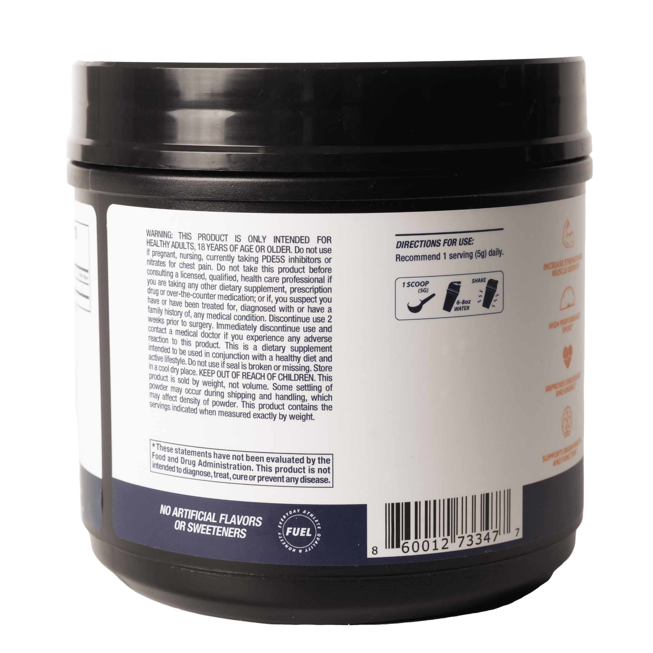 Power Play Fuel Creapure® Creatine Monohydrate Powder, Unflavored, 500g