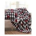 thumbnail image 2 of BIRCH TRAIL BEDDING COMPANY White Plaid 50 X 60 Throw Set, 2 of 2