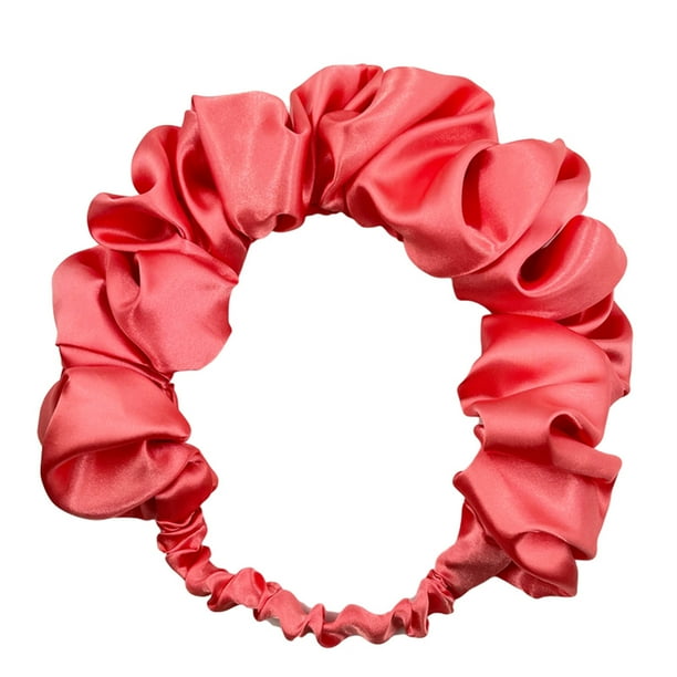 Diademas de satén de color liso para mujer, diademas elásticas de moda, accesorios para el cabello, 2023