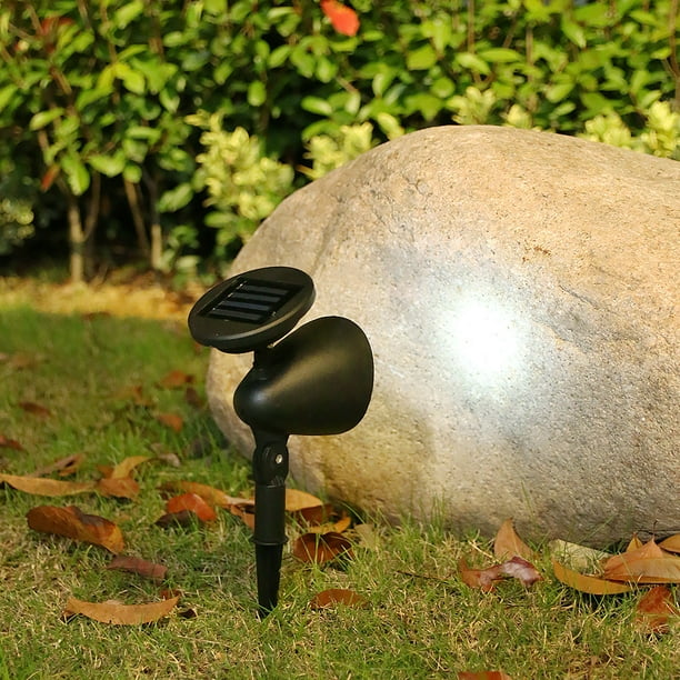 Luz solar, 2 focos solares para césped, focos solares para exteriores, focos solares de alta capacidad