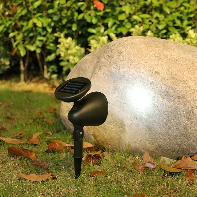 Focos solares para exteriores, 2 unidades, focos solares para césped, focos solares para jardín, focos solares, rendimiento de primer nivel