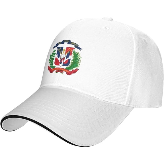 Coat of Arms of The Dominican Republic Baseball Cap Men and Women Outdoor Sports Duck Tongue Hat