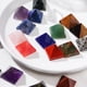 thumbnail image 4 of Xiao Hua 2 piezas de pirámide de piedra de cristal natural azul, torre Feng Shui, adorno de siete estrellas para escritorio, adorno decorativo de piedra de cristal de 2 cm., 4 of 5
