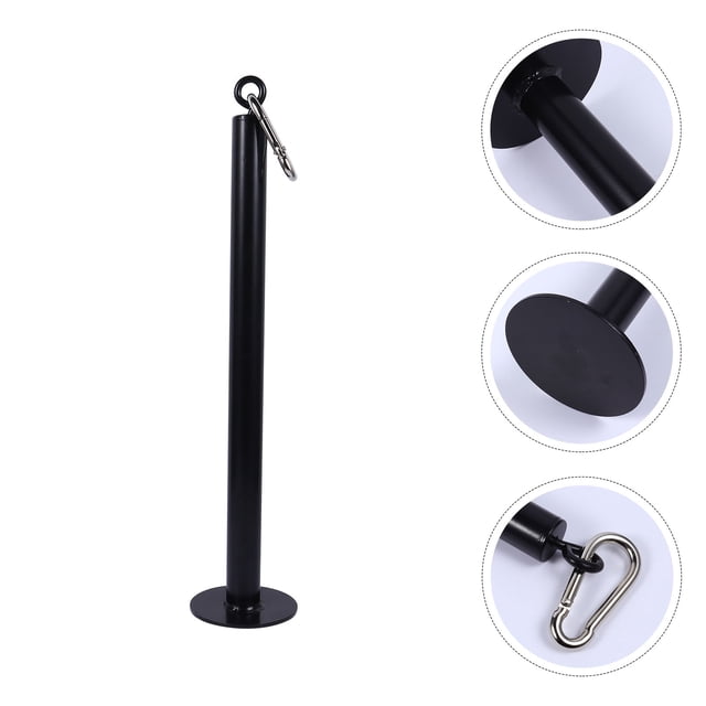 OULII 1Set Barbell Weight Holder Storage Stand Black Steel Arm Exercise Sports Trends