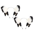 thumbnail image 3 of Shisuyan Hair Hoops Plush Fabric 2Pcs 9x7.9in, 3 of 8