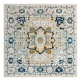 thumbnail image 3 of Unique Loom Madeline Vintage Collection Area Rug - Jackson (7' 10" Square Gray/Navy Blue), 3 of 7