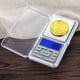 thumbnail image 3 of Báscula digital para joyería con plataforma de acero inoxidable, minibáscula portátil de alta precisión, pantalla LCD, báscula multifunción, funcionamiento de bajo consumo, cubierta protectora, 3 of 5