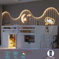 thumbnail image 5 of Leumius Full Size Loft Bed with Storage Stairs and Storage Drawers,Solid Wood Bed Frame with Large Under-Bed Space,White, 5 of 13