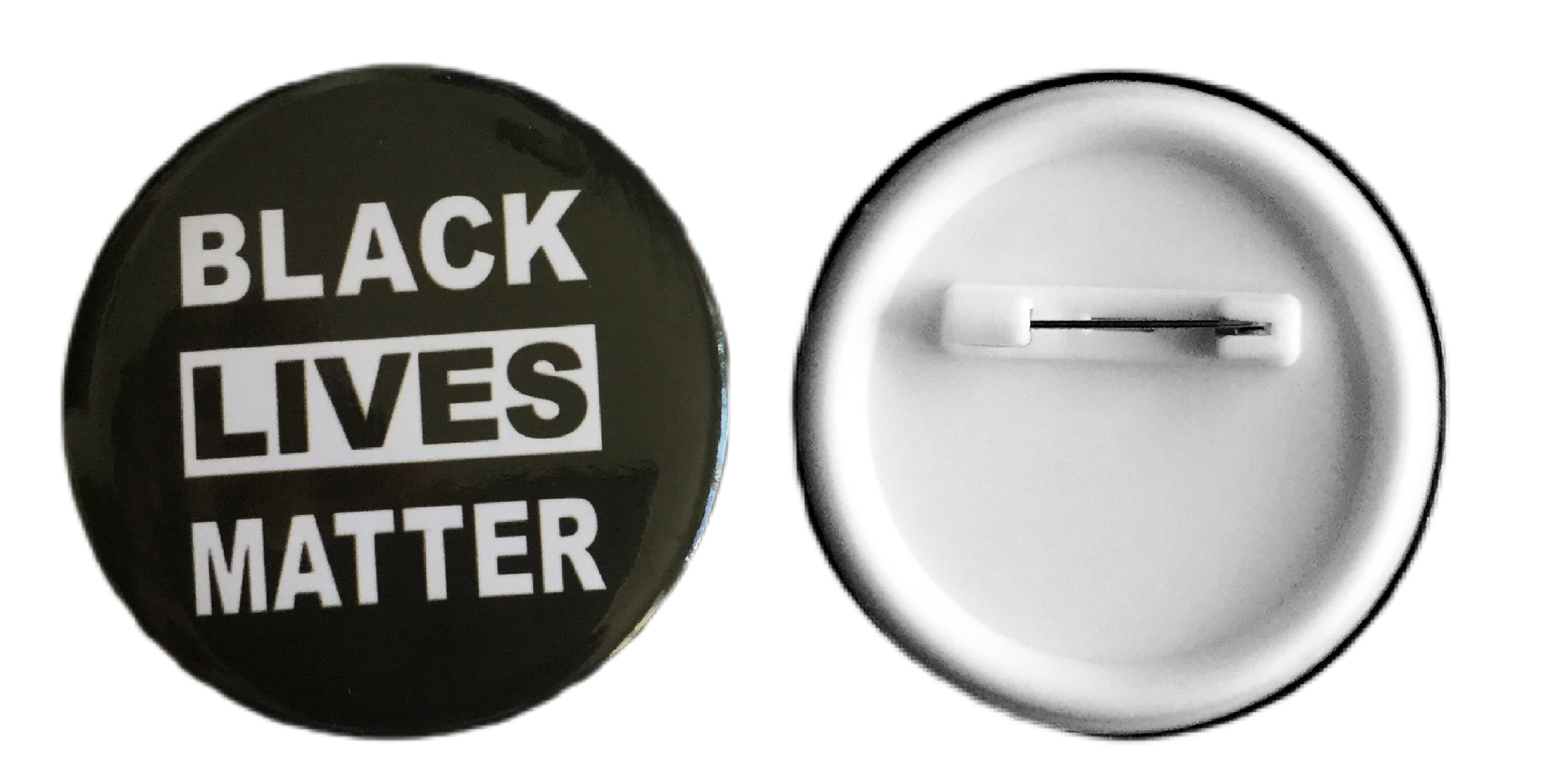 Set of 3 Black Lives Matter Enamel Lapel Pin Badge Gold-Black 