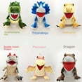 thumbnail image 1 of Muñeco de peluche de dinosaurio de dibujos animados con boca abierta para interacción entre padres e hijos, muñeco de peluche Canglong, muñeco de dinosaurio Overlord con boca movible, 1 of 4
