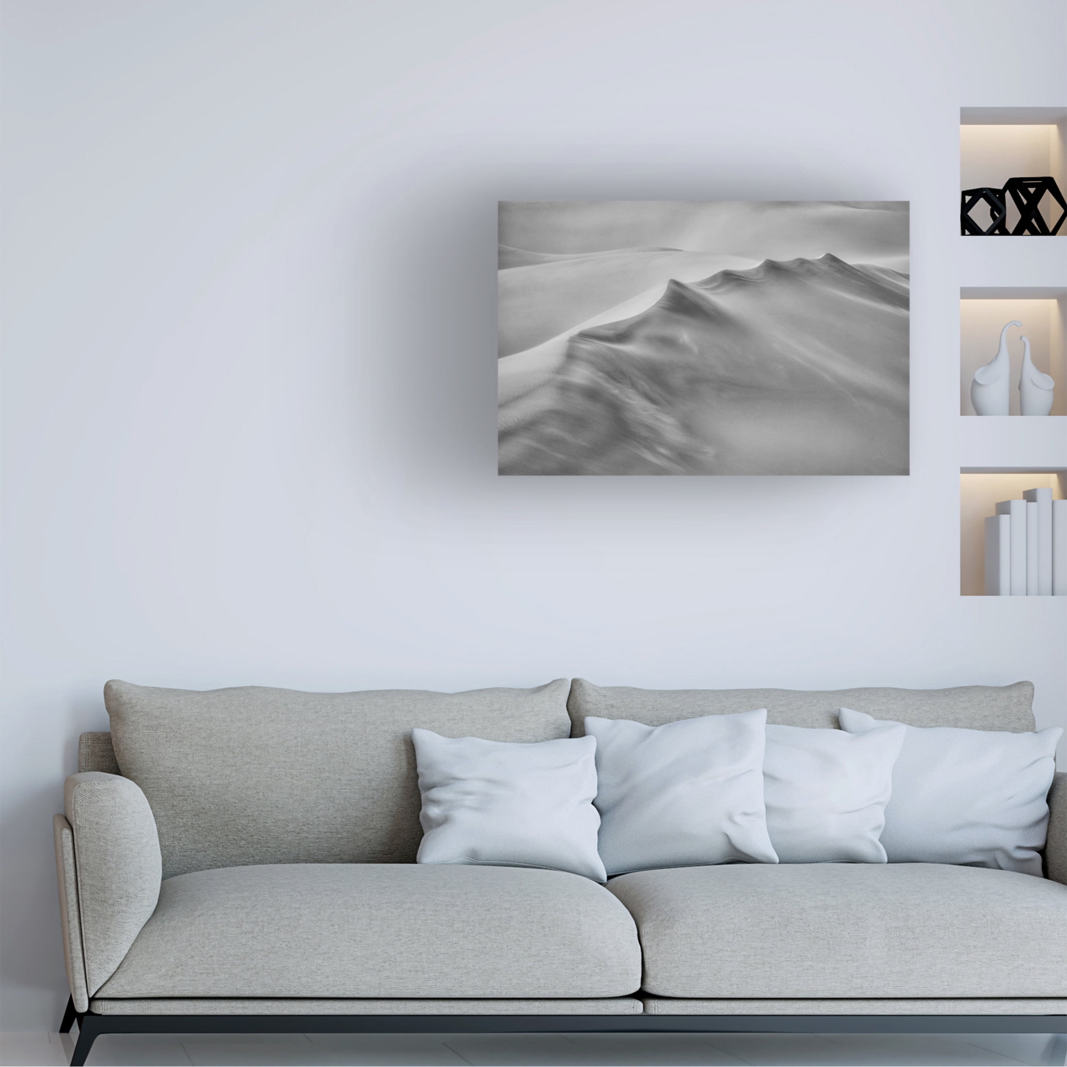 Trademark Fine Art Michael Zheng Blowing Sand Canvas Wall Art