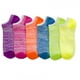 thumbnail image 2 of Lote de 12 calcetines invisibles hasta el tobillo de neón para mujer, deportivos, multicolor, talla 9-11., 2 of 3
