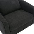thumbnail image 4 of MINCETA Accent Chairs,Oversized 360 Swivel Armchair(Seat Area:25.6"D x 26.8"W),Modern Comfy Reading Chairs for Living Room with Metal Base,Performance Fabric in Charcoal Gray, 4 of 5