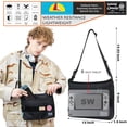 thumbnail image 2 of Bolso bandolera Rough Enough negro para hombre con compartimento para tableta de 8 pulgadas, 2 of 5