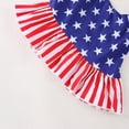 thumbnail image 7 of kaprioy Toddler Girl Clothes Toddler Baby Girl Summer Outfit 9 12 18 24 Months 2T 3T 4T Sleeveless Independence Day 4 Of July Star Prints Vest Tops Denim Shorts Outfits, 7 of 7