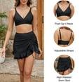 thumbnail image 2 of WQD Womens Bikini Set High Waisted 2 Piece Swimsuits Tummy Control Bathing Suits Swim Skirt Swimwear, 2 of 6