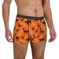 thumbnail image 5 of Mens Underwear Boxer Briefs - halloween cat Patterns Comfort Breathable men's boxer briefs with Flex Waistband, 5 of 7