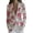 Pink, variant on ManxiVoo Womens Trendy Lightweight Printed Long Sleeve Lapel Blazer Single Button Daily Wear