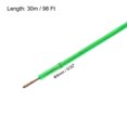 thumbnail image 2 of Uxcell 5/32 Green Vinyl Coated Wire Rope 98ft Galvanized Steel with 6PCS M5 Loop Sleeves, 2 of 7