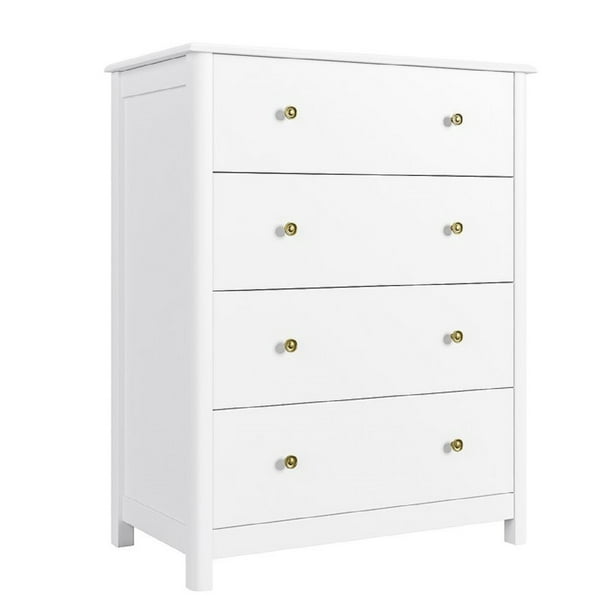 Homfa Horizontal White Dresser With 4, 50 Inch Wide White Dresser