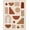 Beige, Pattern 1, variant on Design&I 8'x10' Washable Area Rug Beige Terracotta Modern Geometric Abstract Design Contemporary Art Inspired for Dining Room, Large Office, Lounge, Snag-Free