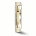 thumbnail image 3 of Edward Mirell Titanium 14k Yellow Gold Inlay 5mm Ring Wedding Man Classic Precious Metal   For Dad Mens  For Him, 3 of 10