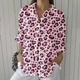 thumbnail image 1 of YLHFASHION Chemise à Imprimé Floral Rétro pour Femmes, Imprimé Artistique, Chemise Décontractée à Col en V, Aubaines du Jour, Liquidation, Chemises pour Femmes, 1 of 4