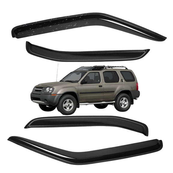 US For 2000-2004 Nissan Xterra Window Vent Visor Side Sun Rain Deflector Guard