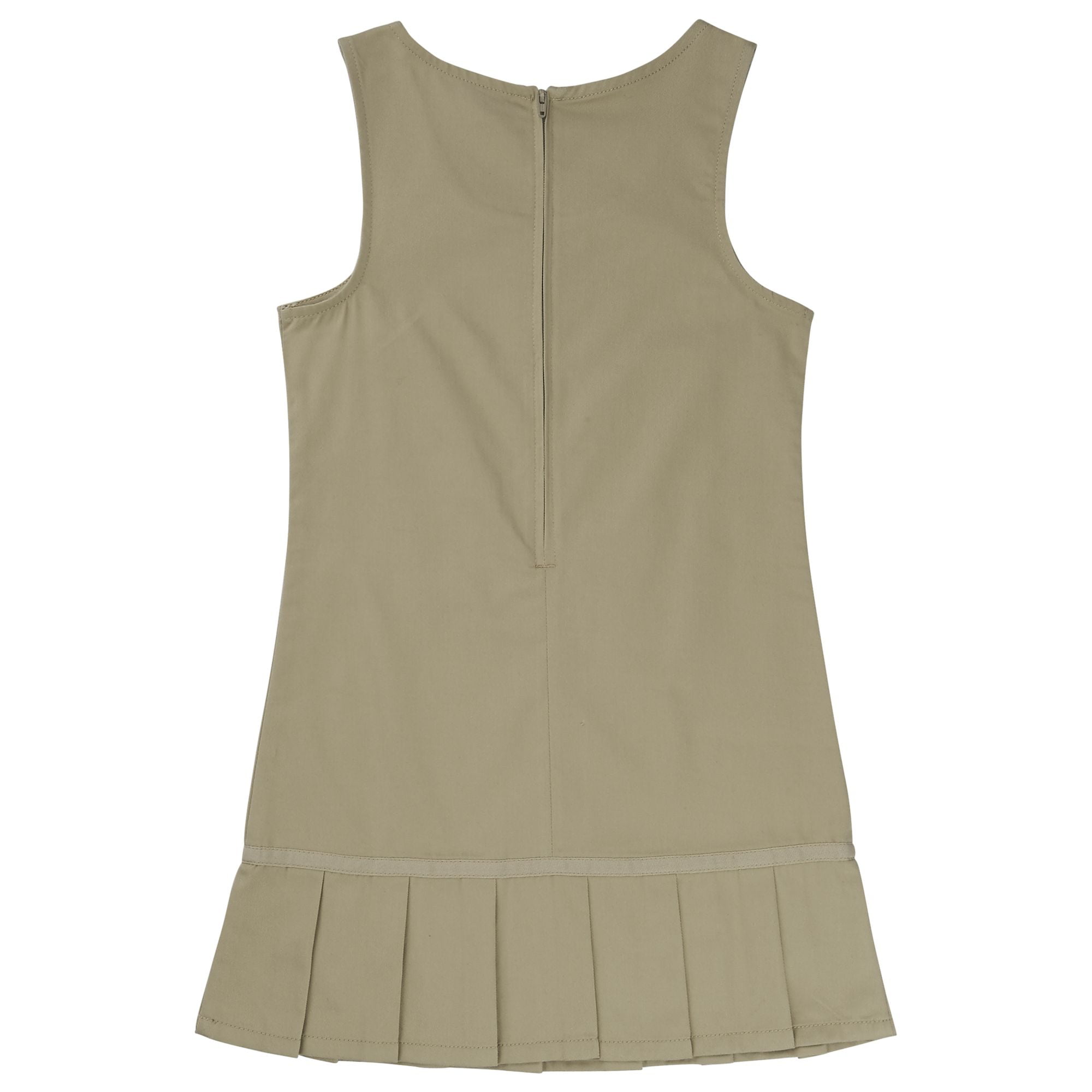 French Toast Pleated Casual Uniform Sleeveless Dress (Girls)