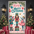 thumbnail image 6 of Christmas Nutcracker Backdrop 6x3ft, Merry Christmas Photo Background Banner with Mouse Dancer and Tree Decorations, Xmas Party Wall Decor for Kids and Adults, 6 of 9